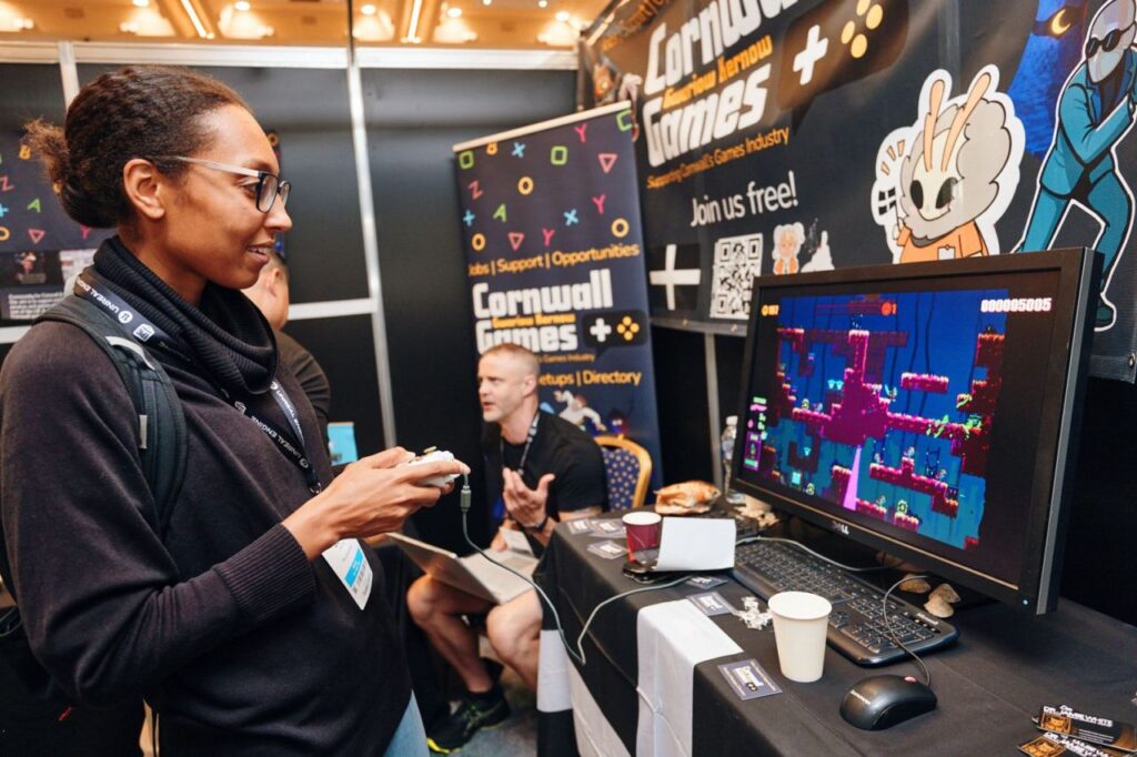 Cornwall Games Stand at Develop